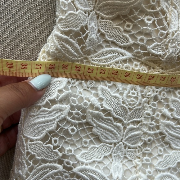 Emilio Pucci Cream White Lace One-Shoulder Mini Dress - Picture 10 of 15
